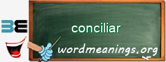 WordMeaning blackboard for conciliar